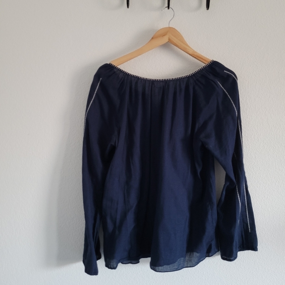 Lucky Brand embroidered peasant top - Picture 7 of 8